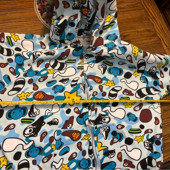 BAPE × kaws Baby Milo animal kingdom Hoodie Sz 3XL Full Zip Up - Picture 12 of 15